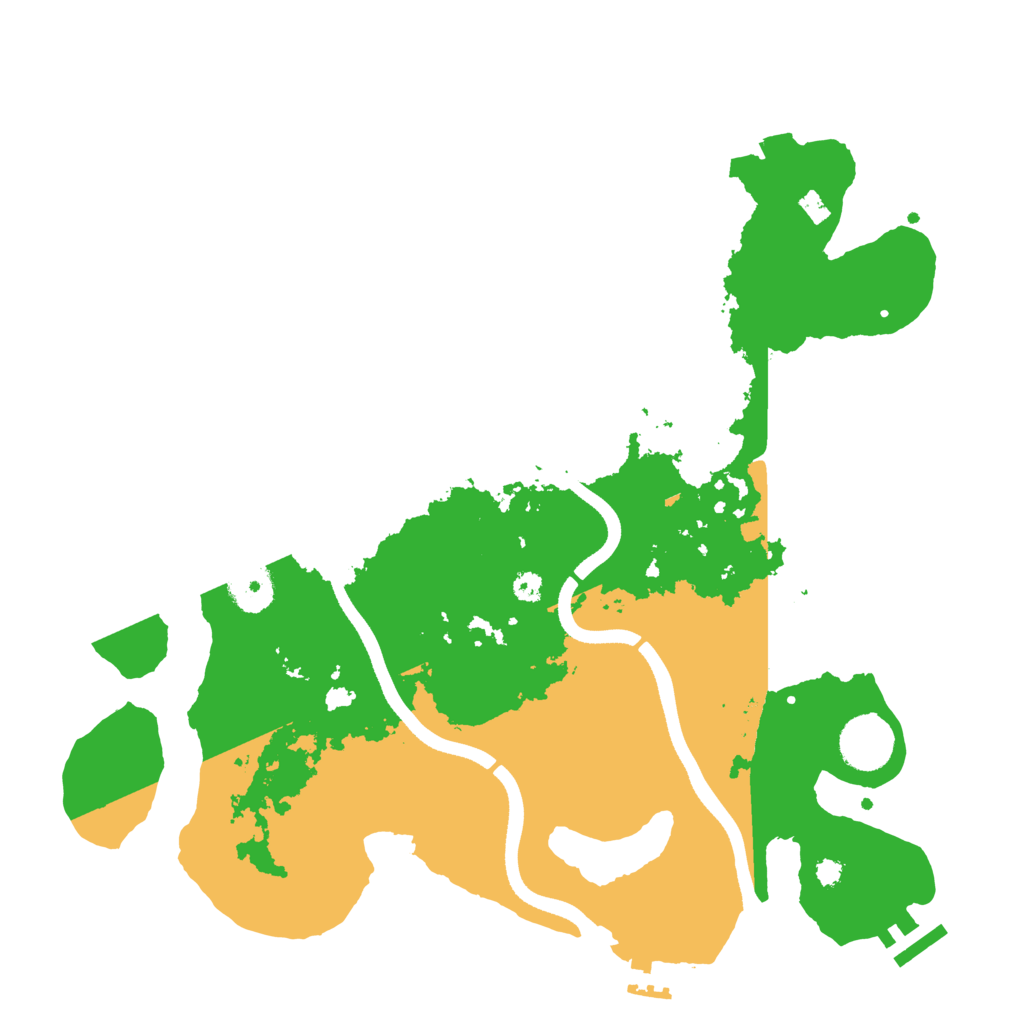 Biome Rust Map: Procedural Map, Size: 3500, Seed: 296842119