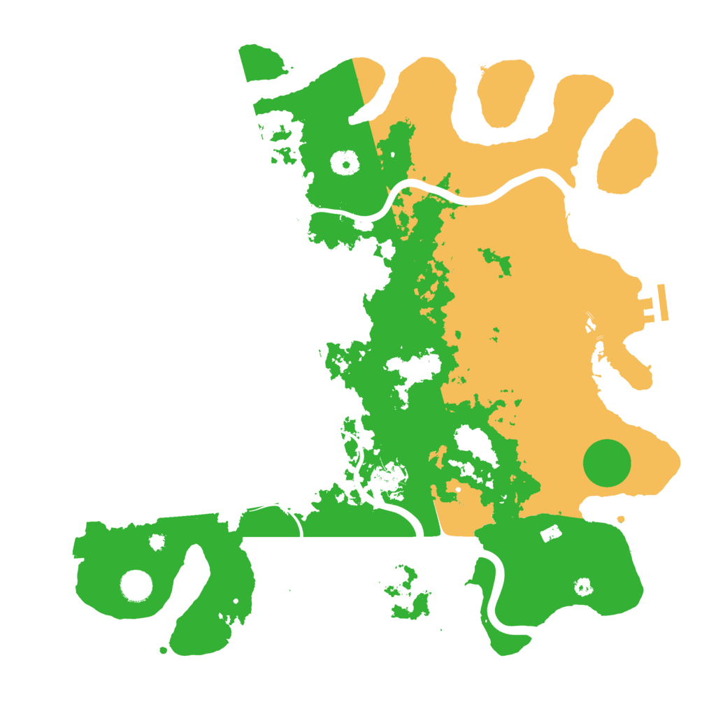 Biome Rust Map: Procedural Map, Size: 3950, Seed: 27938614