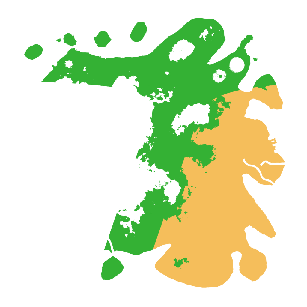 Biome Rust Map: Procedural Map, Size: 3600, Seed: 49411846