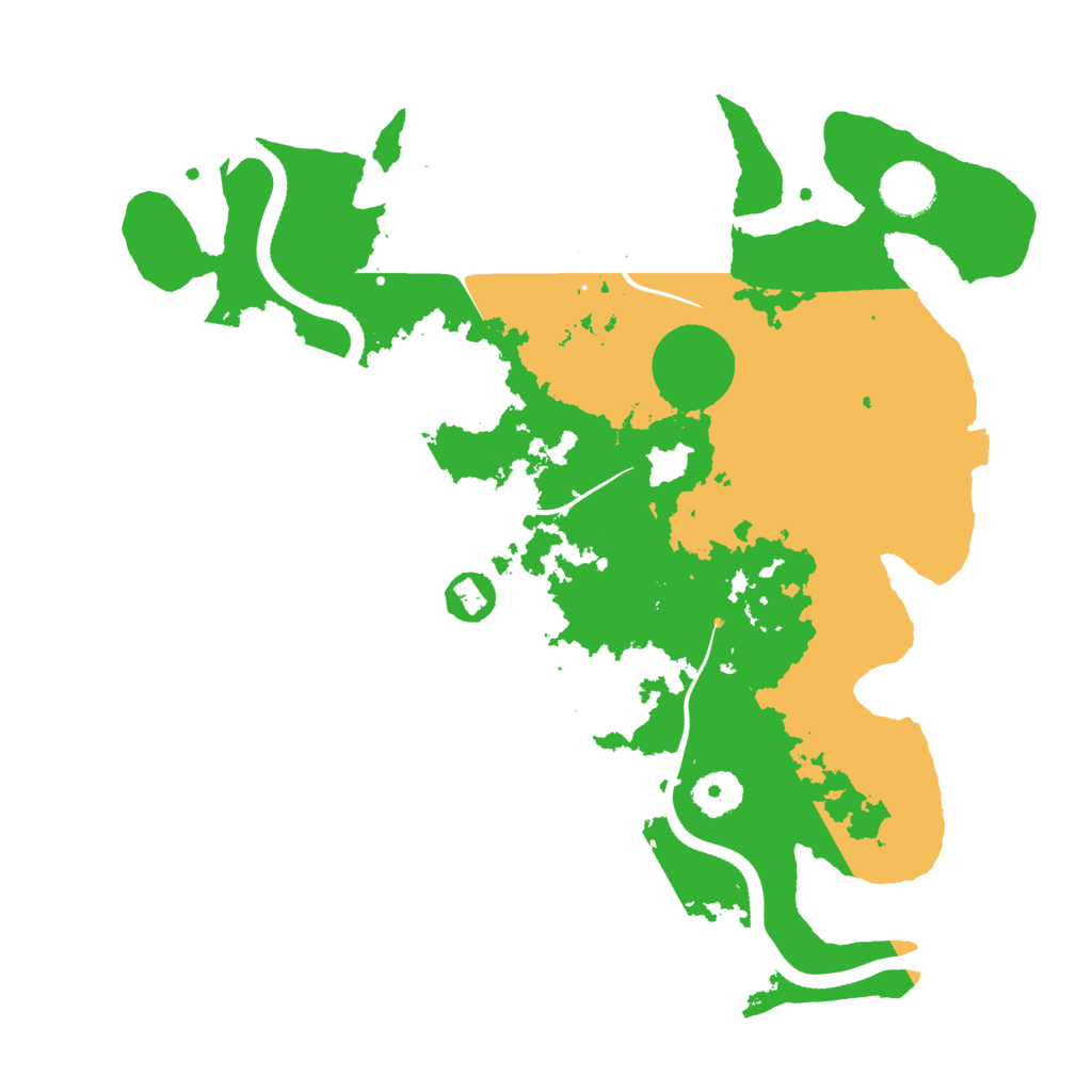 Biome Rust Map: Procedural Map, Size: 3500, Seed: 566488527
