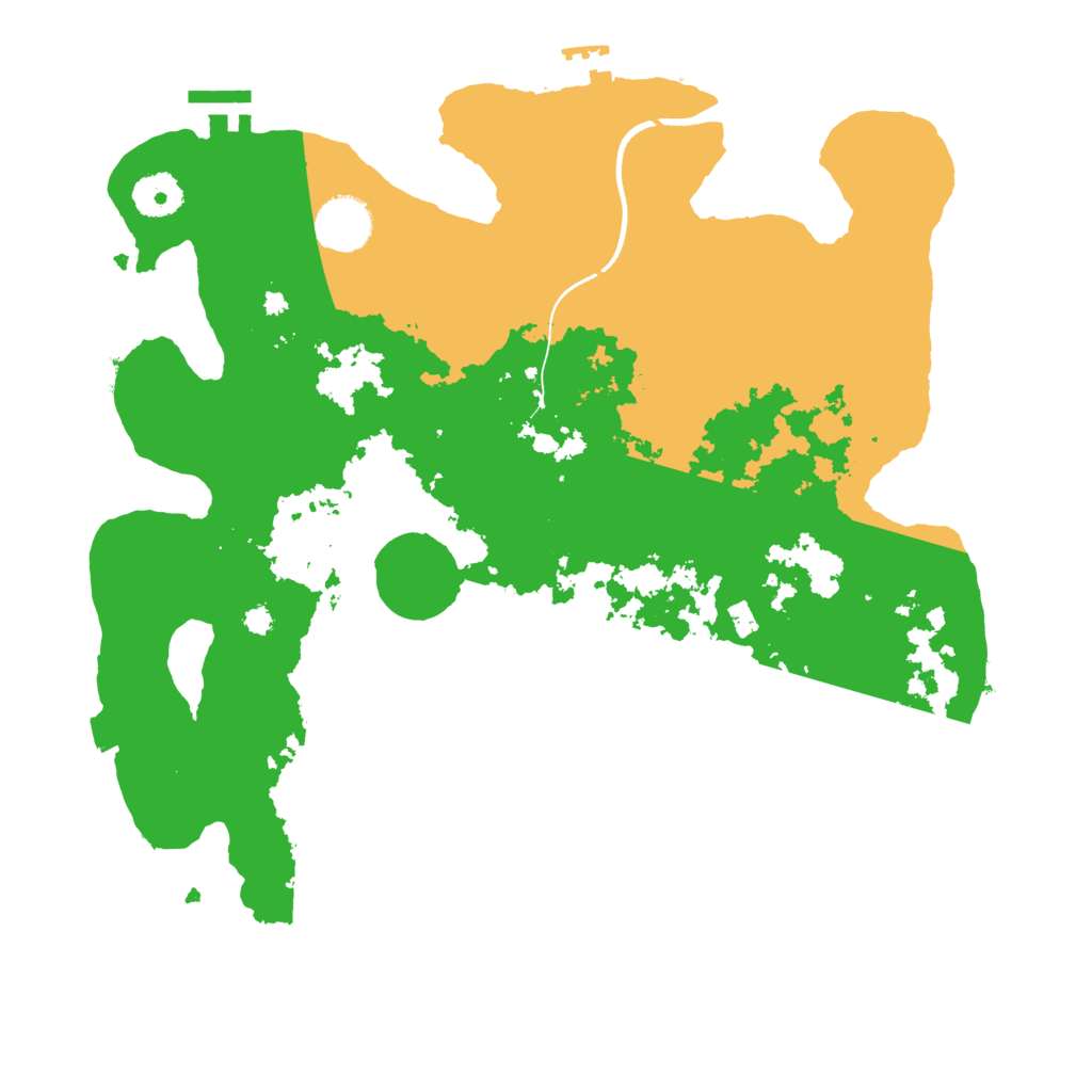 Biome Rust Map: Procedural Map, Size: 3500, Seed: 841125431