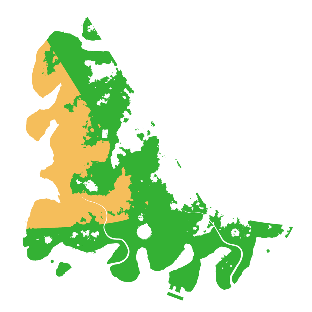 Biome Rust Map: Procedural Map, Size: 3800, Seed: 39080121