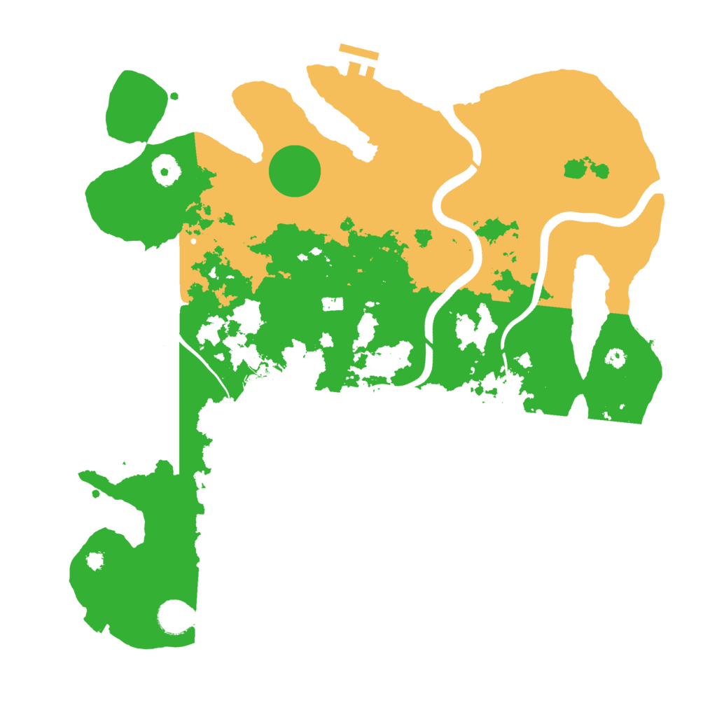 Biome Rust Map: Procedural Map, Size: 3650, Seed: 55885157