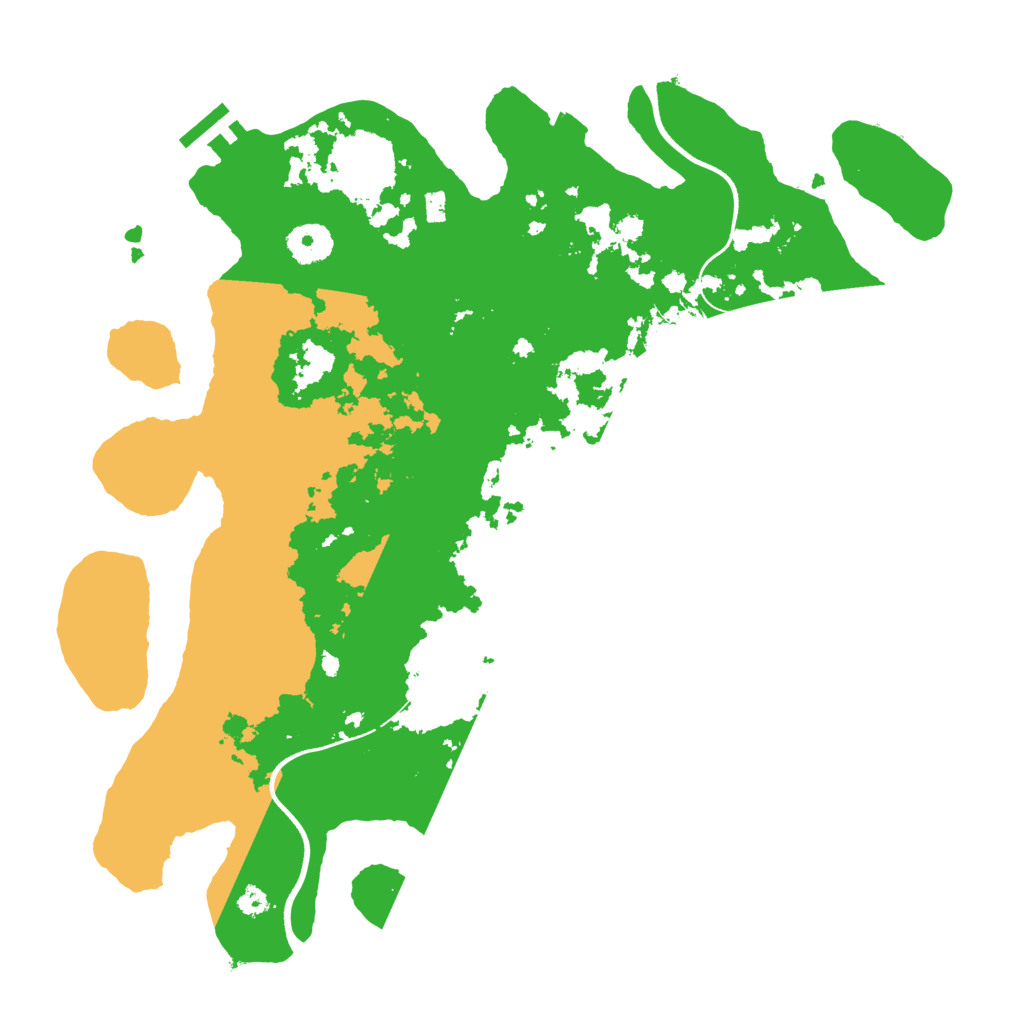 Biome Rust Map: Procedural Map, Size: 3600, Seed: 65462383