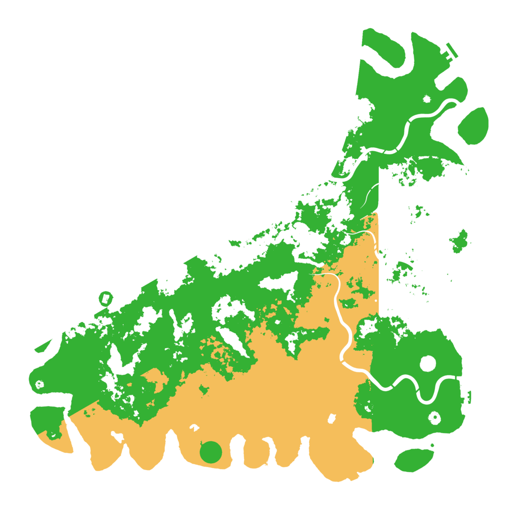 Biome Rust Map: Procedural Map, Size: 6000, Seed: 1306