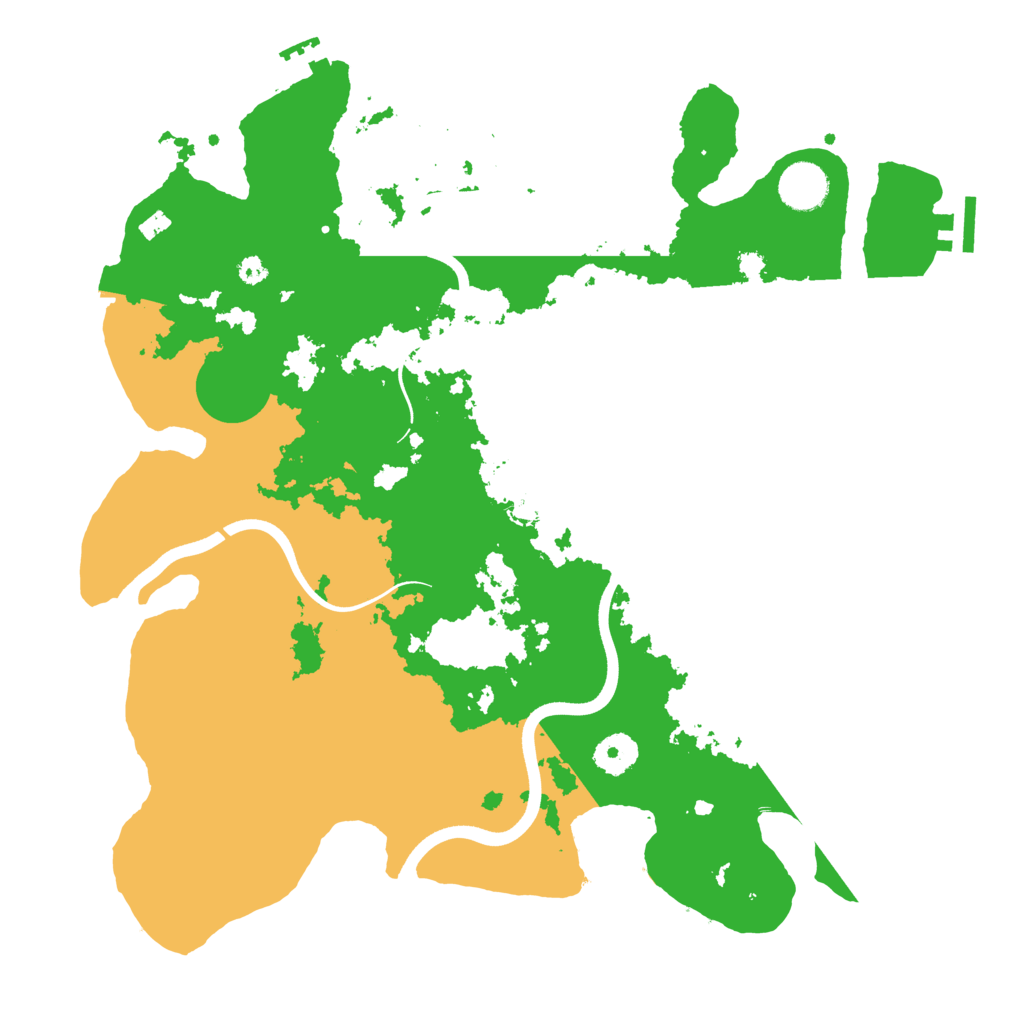 Biome Rust Map: Procedural Map, Size: 3700, Seed: 96377323