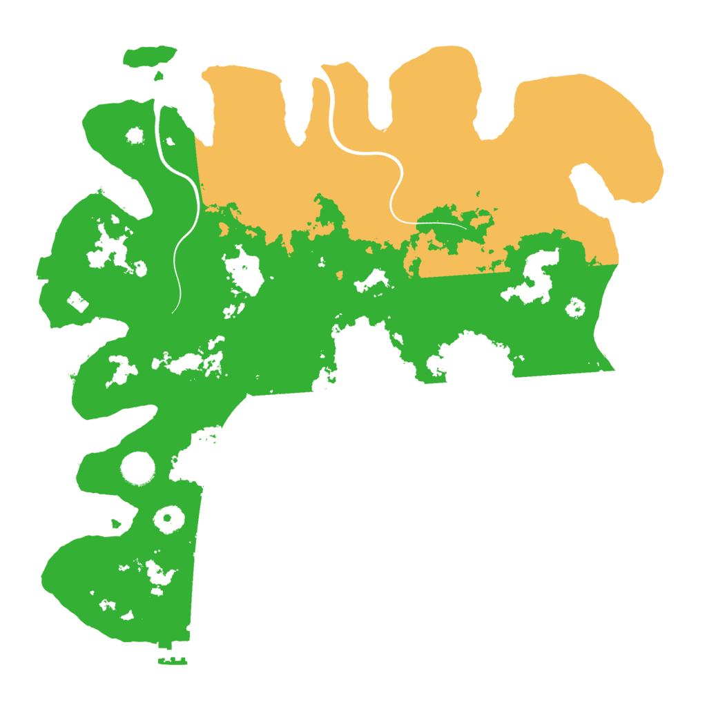 Biome Rust Map: Procedural Map, Size: 3700, Seed: 31436776