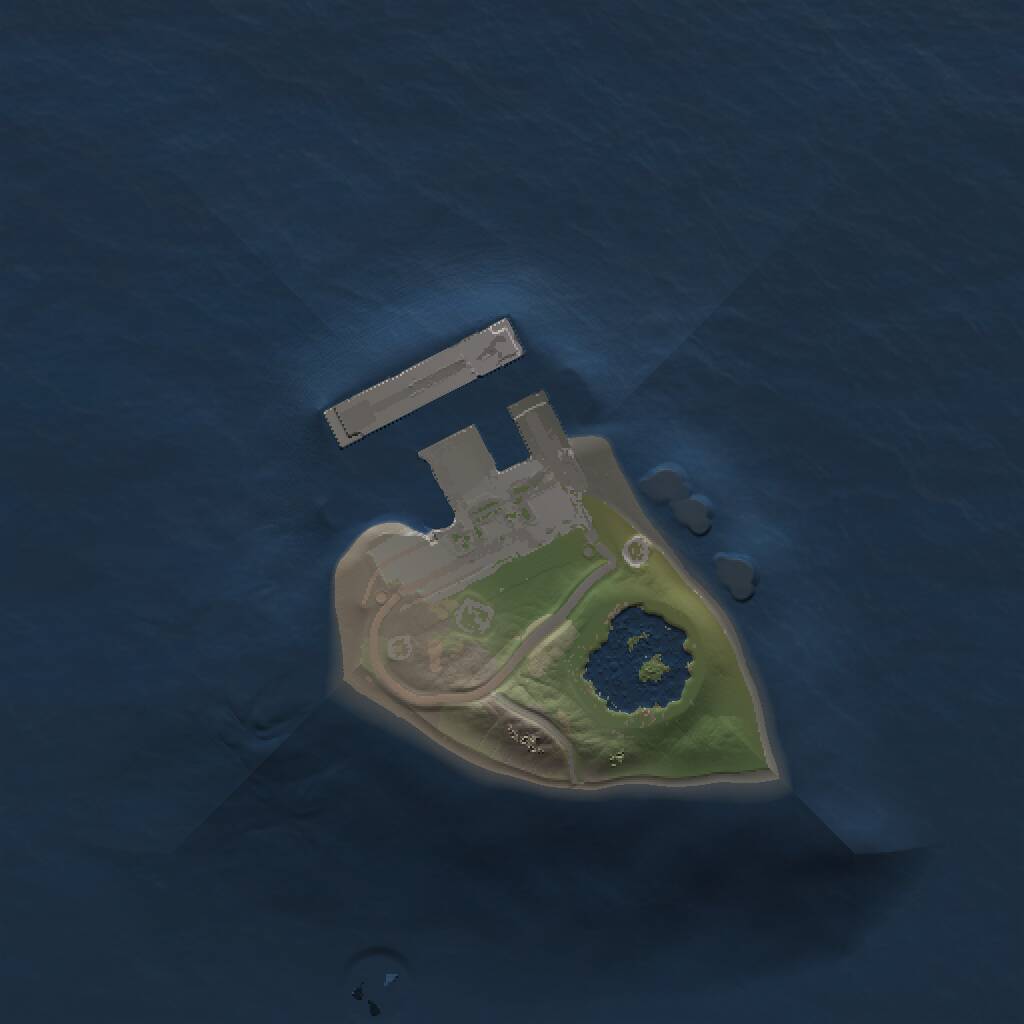 Rust Map: Procedural Map, Size: 1000, Seed: 689617630, 2 Monuments