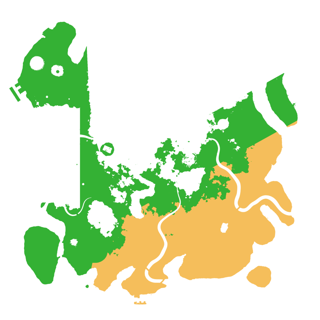 Biome Rust Map: Procedural Map, Size: 4000, Seed: 10962557