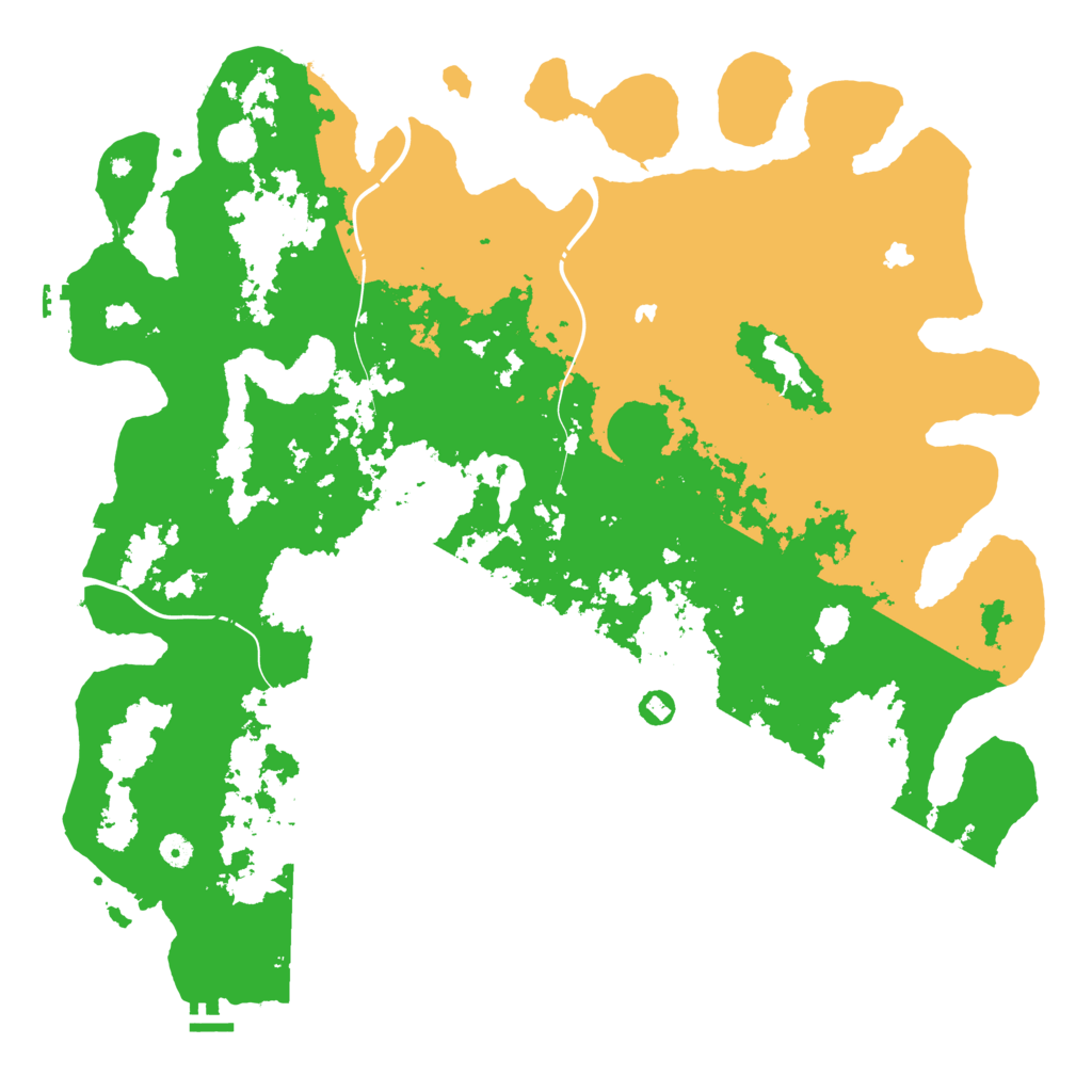 Biome Rust Map: Procedural Map, Size: 5000, Seed: 39849278