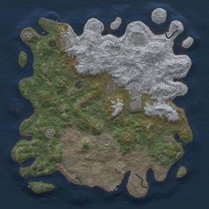 Thumbnail Rust Map: Procedural Map, Size: 4500, Seed: 25732474, 18 Monuments