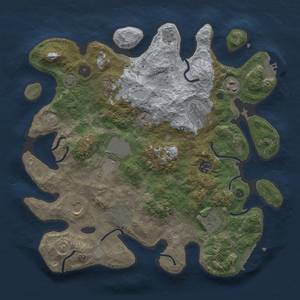 Thumbnail Rust Map: Procedural Map, Size: 3600, Seed: 68725790, 17 Monuments