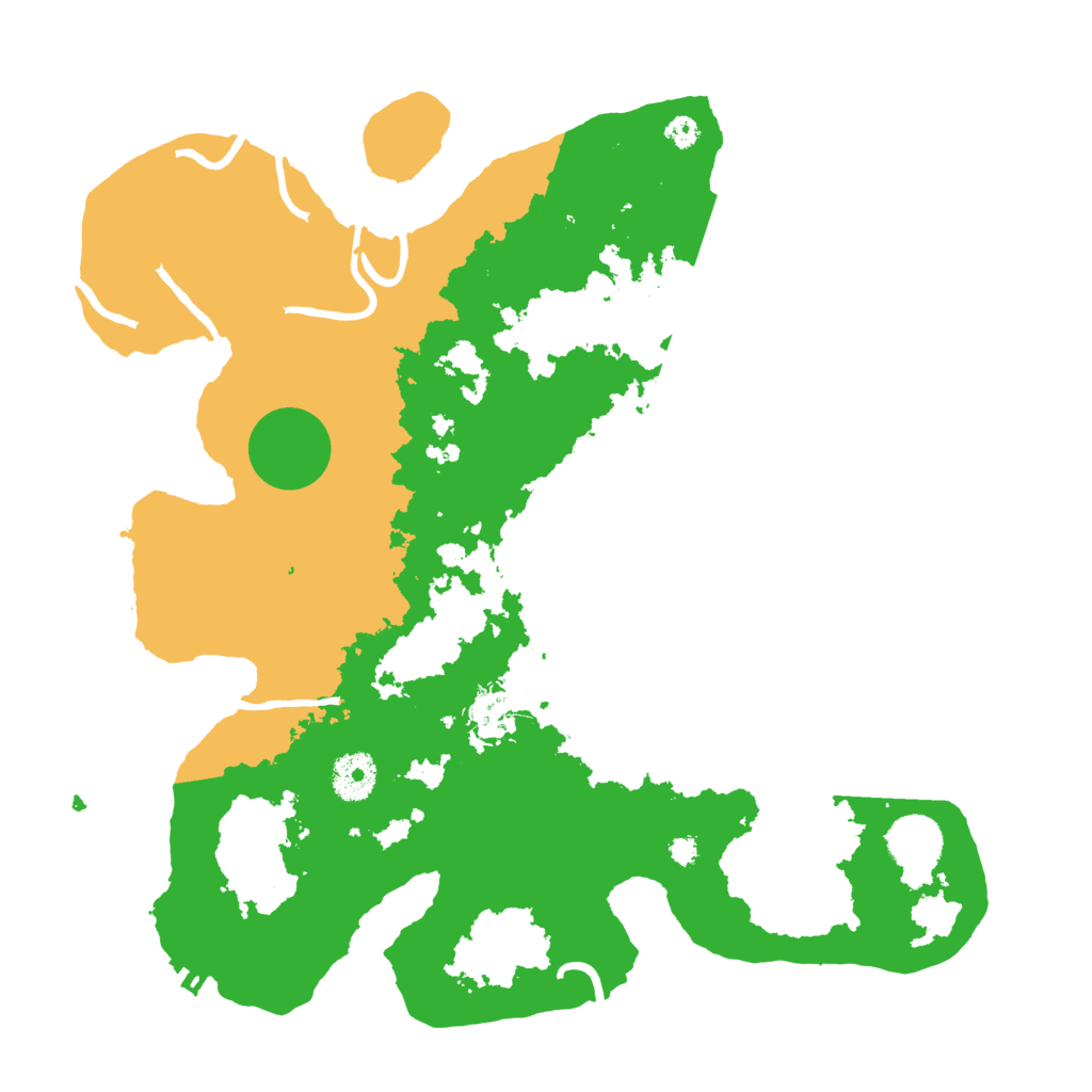 Biome Rust Map: Procedural Map, Size: 3500, Seed: 666458103