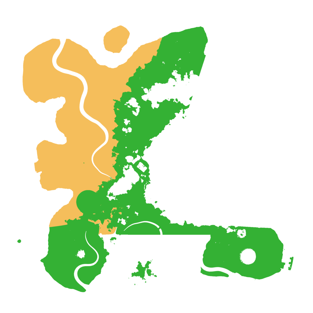Biome Rust Map: Procedural Map, Size: 3500, Seed: 666458103