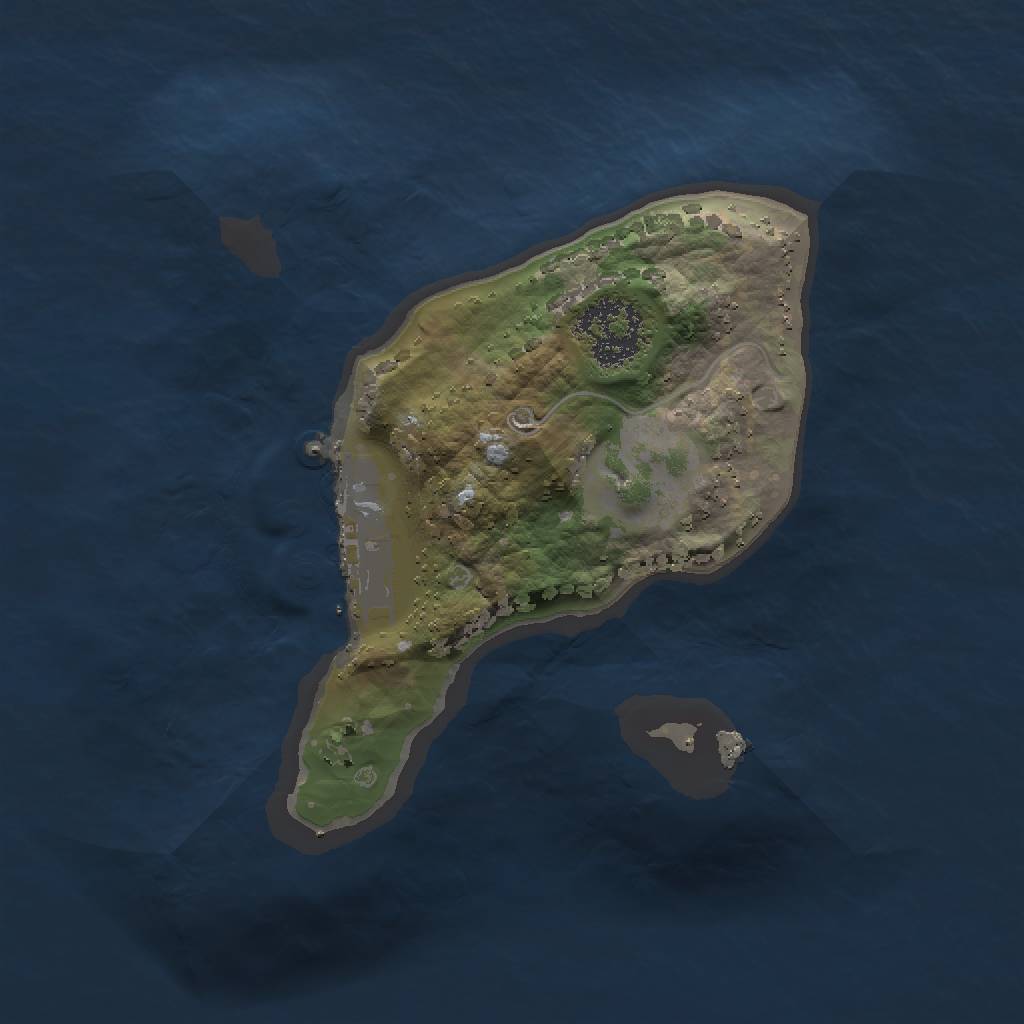 Rust Map: Procedural Map, Size: 1500, Seed: 1049952714, 4 Monuments