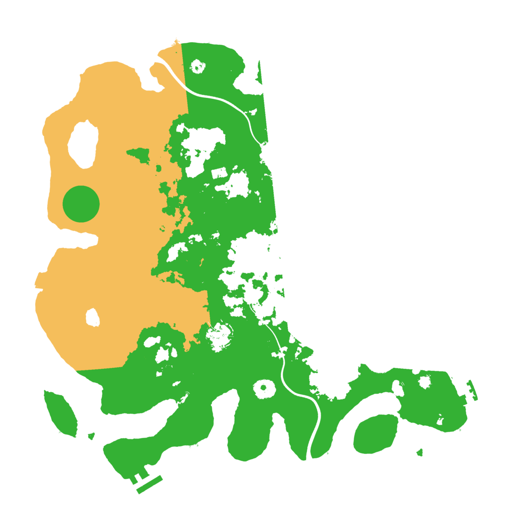 Biome Rust Map: Procedural Map, Size: 3650, Seed: 92419574