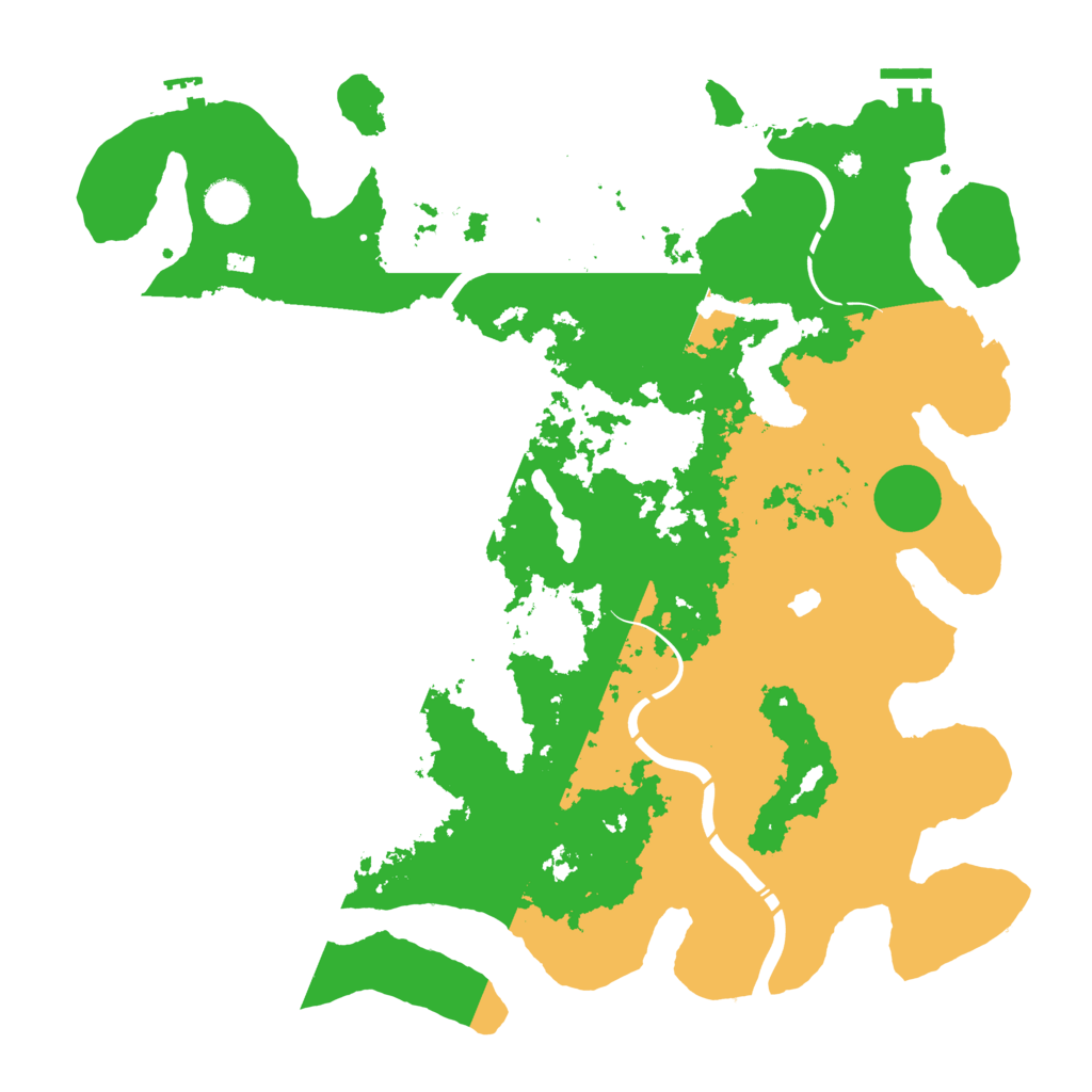 Biome Rust Map: Procedural Map, Size: 4300, Seed: 77129555