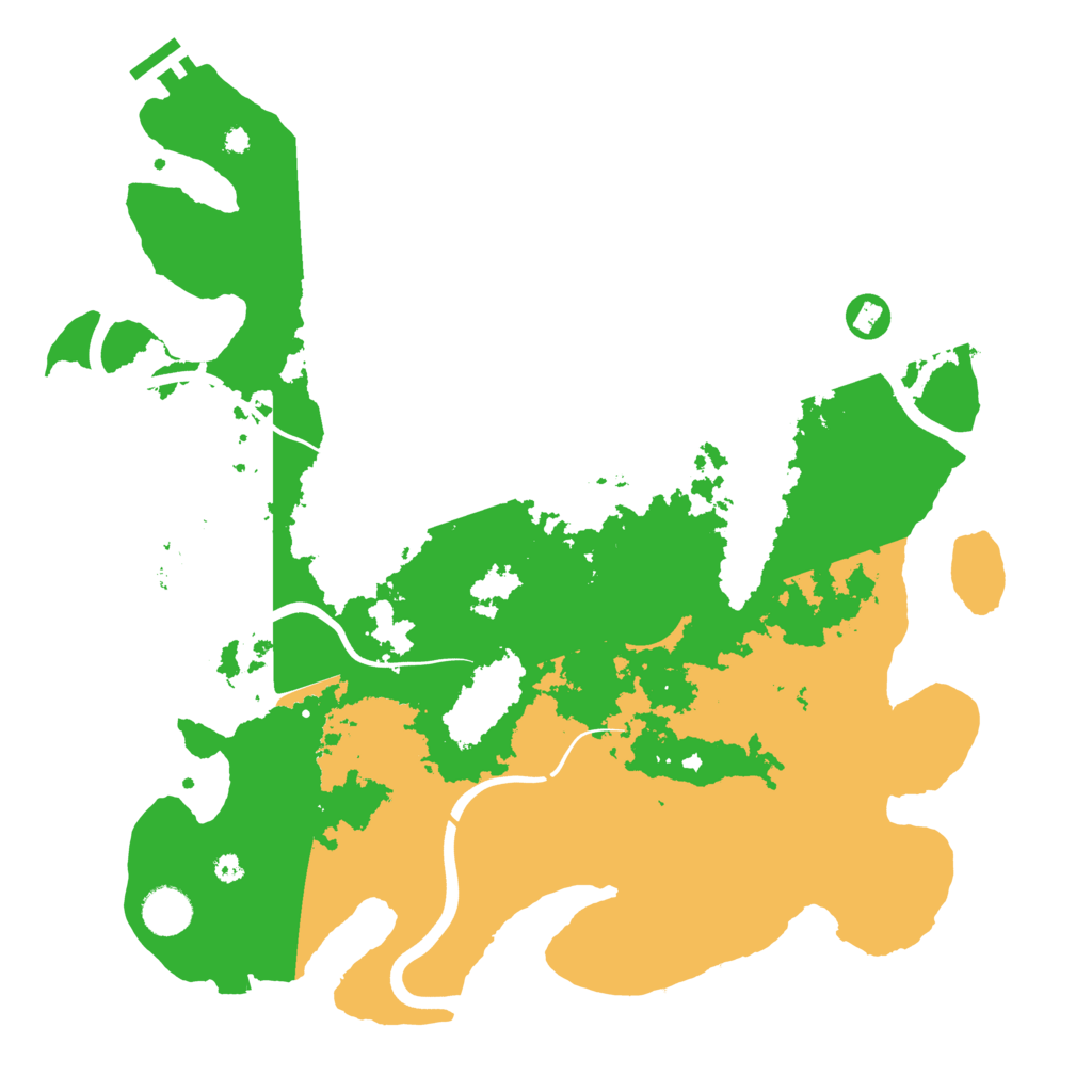 Biome Rust Map: Procedural Map, Size: 3900, Seed: 88