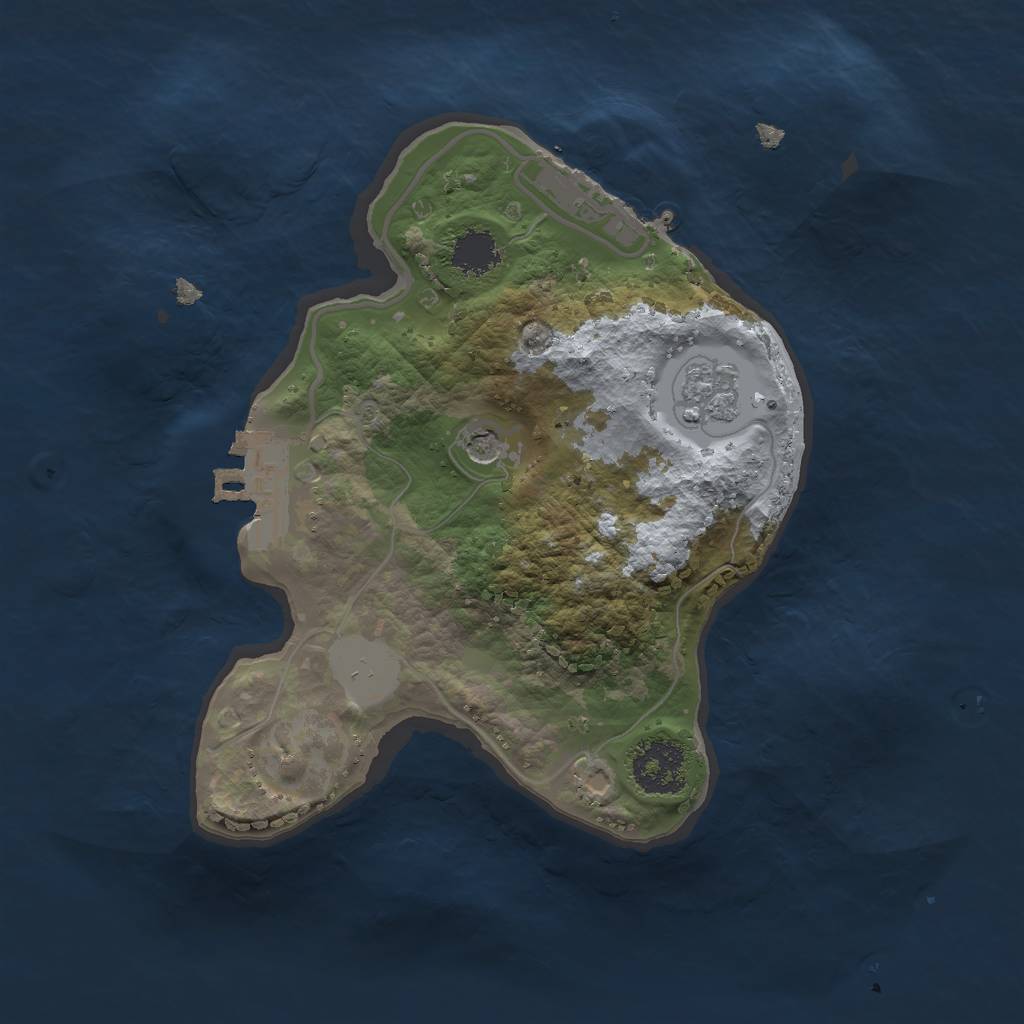 Rust Map: Procedural Map, Size: 1900, Seed: 10101010, 7 Monuments