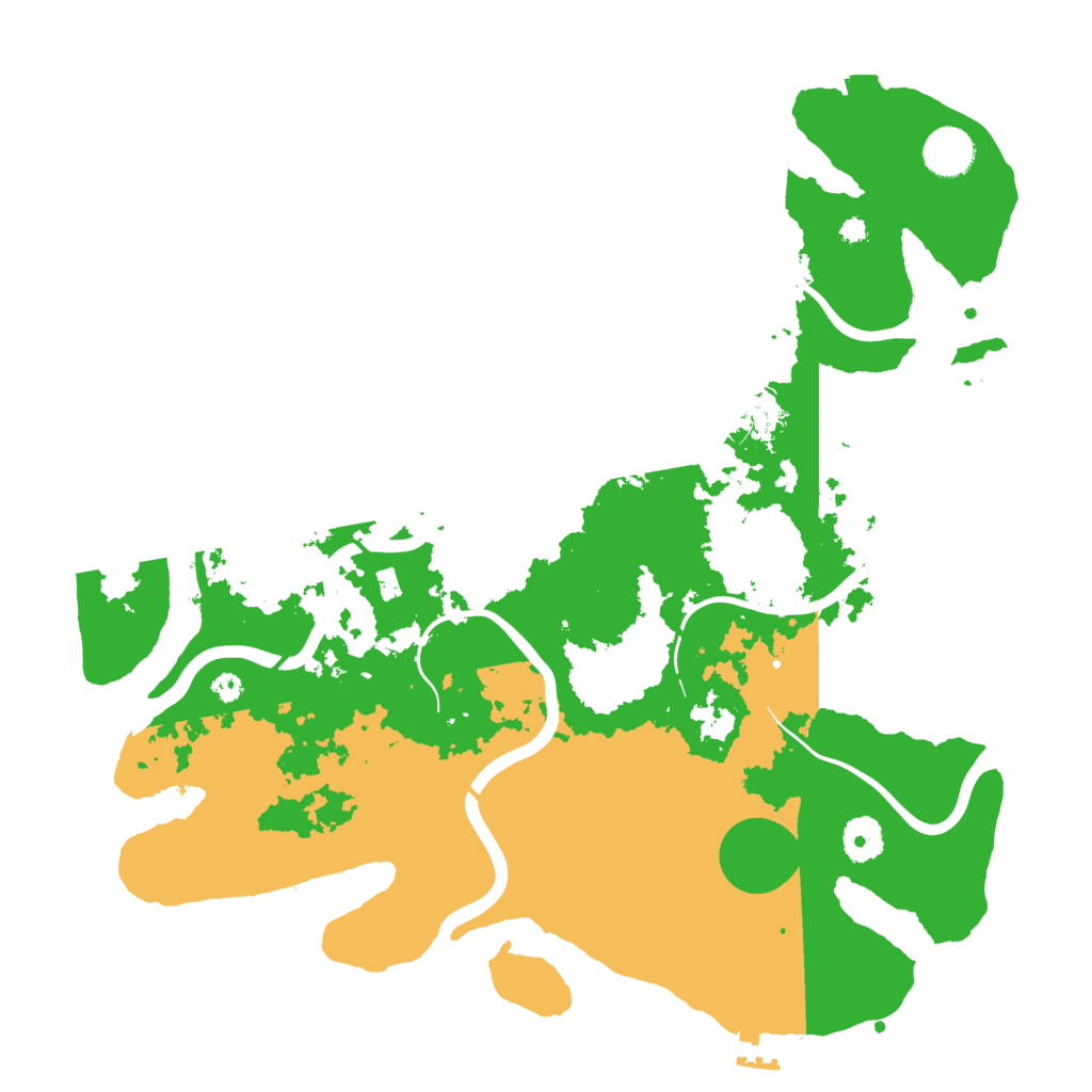 Biome Rust Map: Procedural Map, Size: 3800, Seed: 41263565