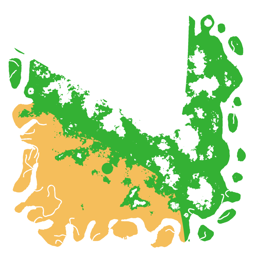 Biome Rust Map: Procedural Map, Size: 6000, Seed: 9532