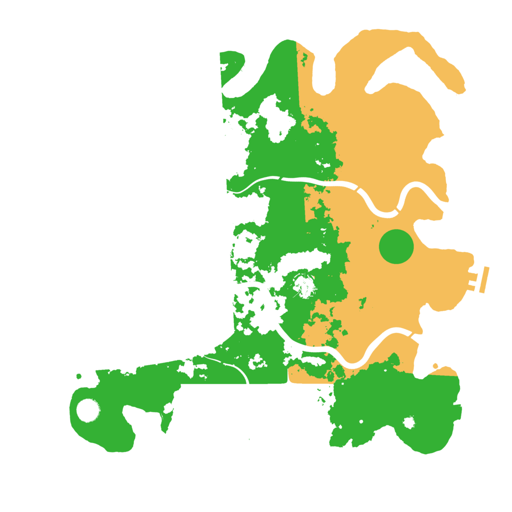 Biome Rust Map: Procedural Map, Size: 3900, Seed: 72417280