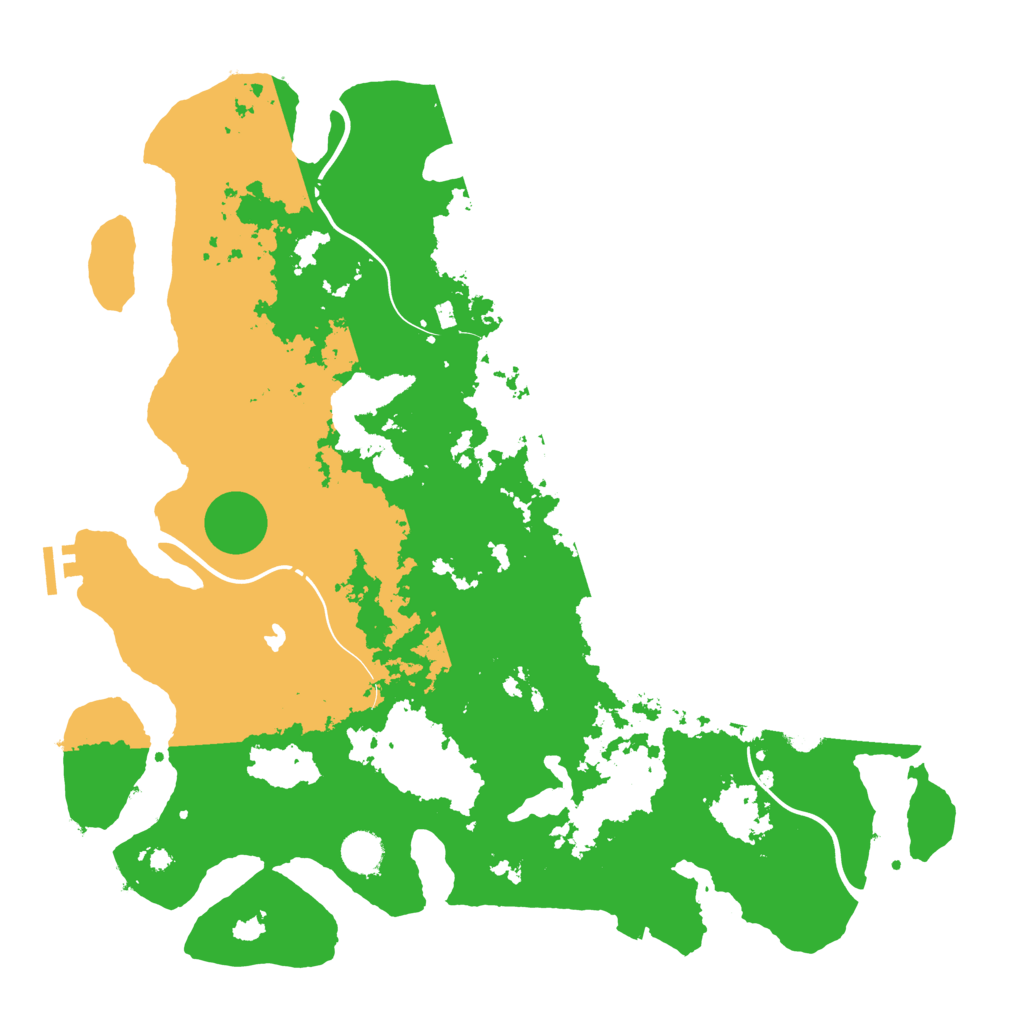 Biome Rust Map: Procedural Map, Size: 4300, Seed: 92250247