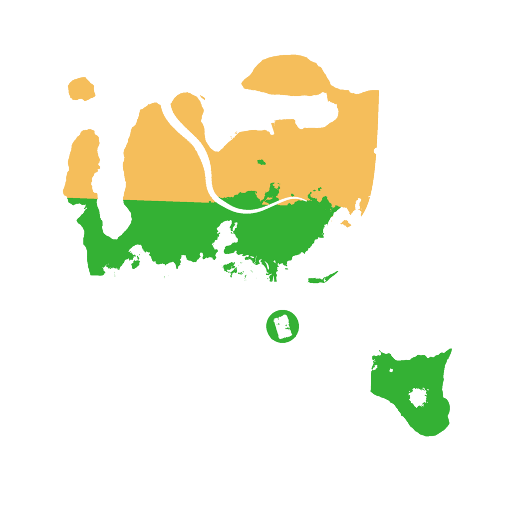 Biome Rust Map: Procedural Map, Size: 2500, Seed: 4321