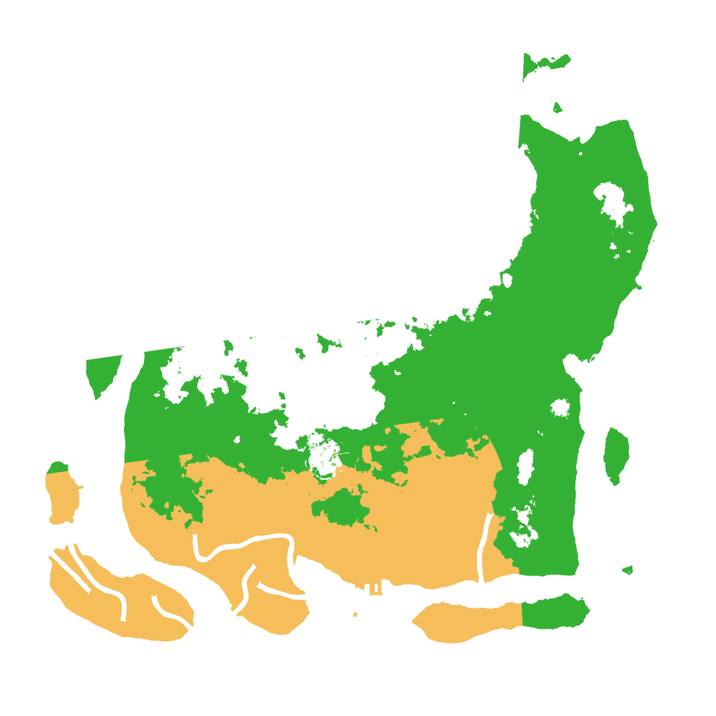 Biome Rust Map: Procedural Map, Size: 3500, Seed: 1967692291