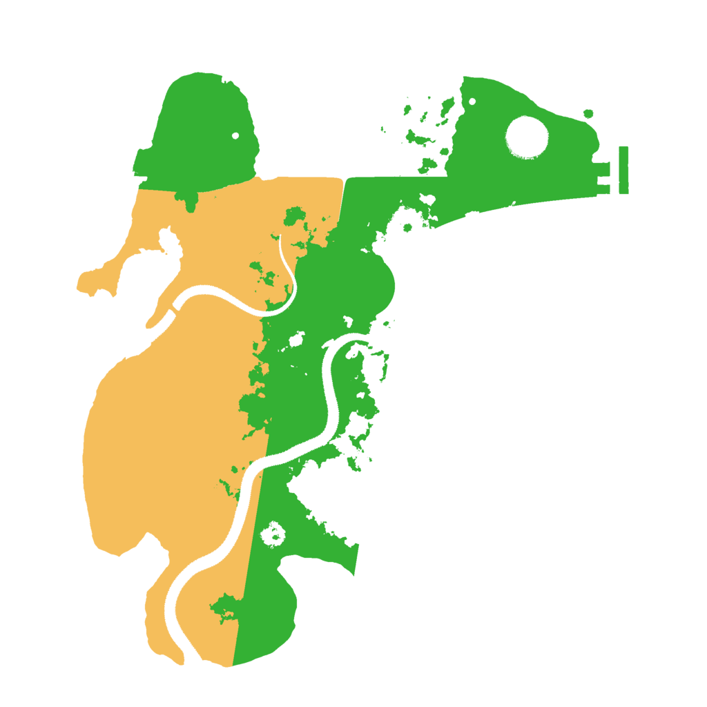 Biome Rust Map: Procedural Map, Size: 3000, Seed: 13278742