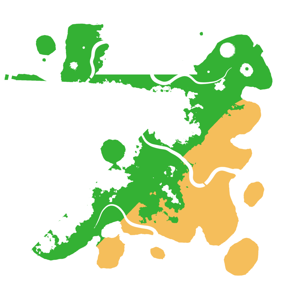Biome Rust Map: Procedural Map, Size: 3500, Seed: 39613081
