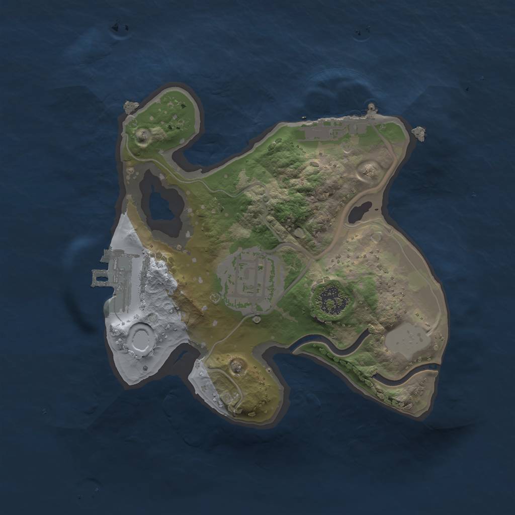 Rust Map: Procedural Map, Size: 1800, Seed: 1004, 6 Monuments