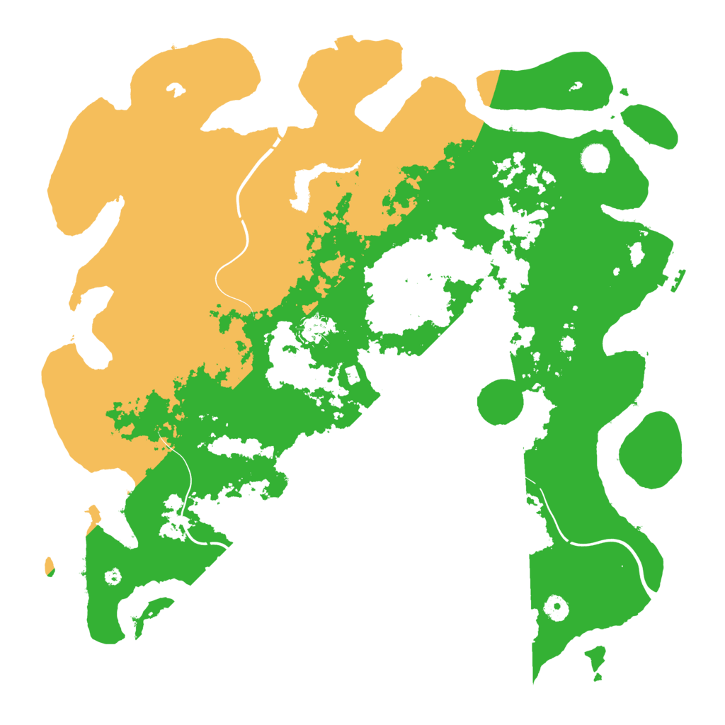 Biome Rust Map: Procedural Map, Size: 4400, Seed: 3849930