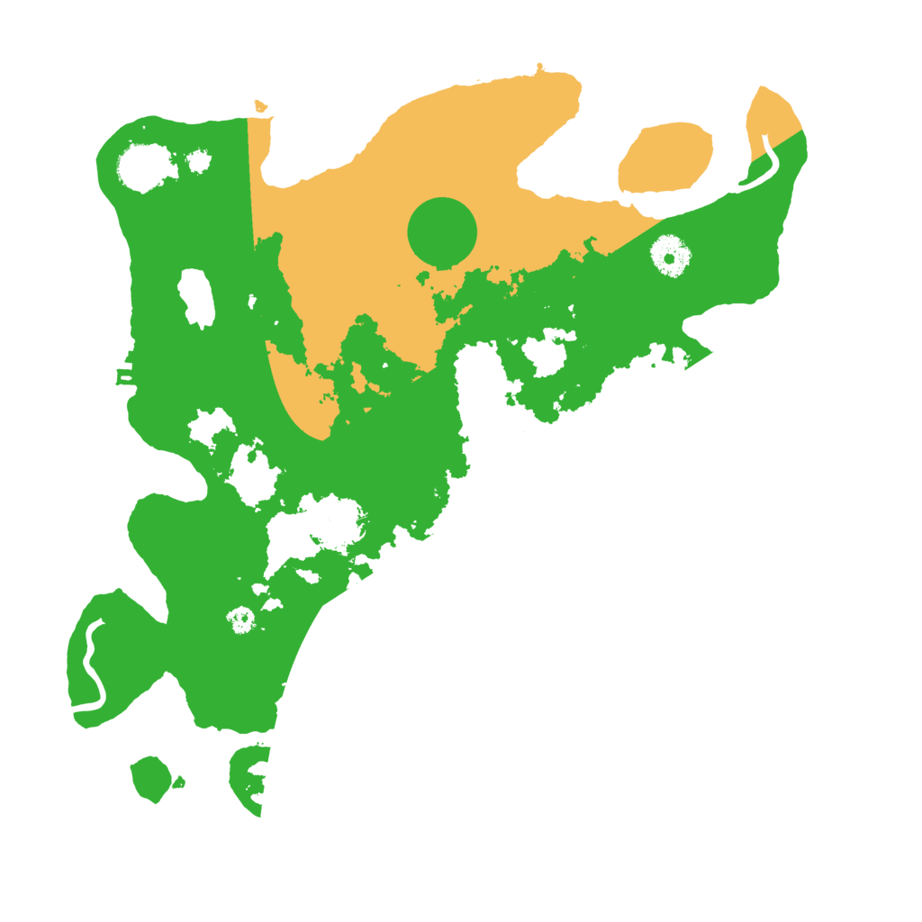 Biome Rust Map: Procedural Map, Size: 3500, Seed: 18244558