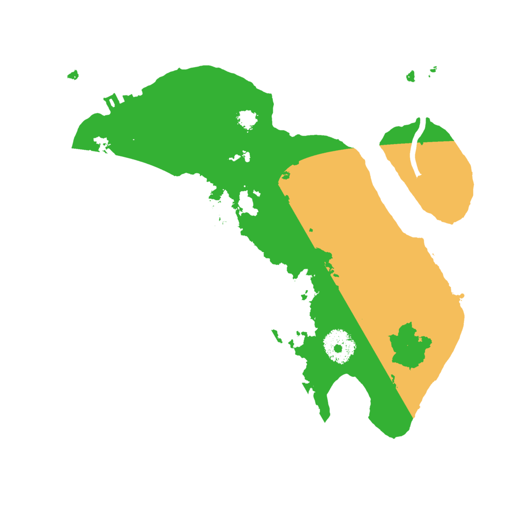 Biome Rust Map: Procedural Map, Size: 2500, Seed: 1175621304