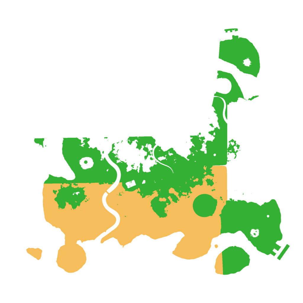 Biome Rust Map: Procedural Map, Size: 3500, Seed: 236516713