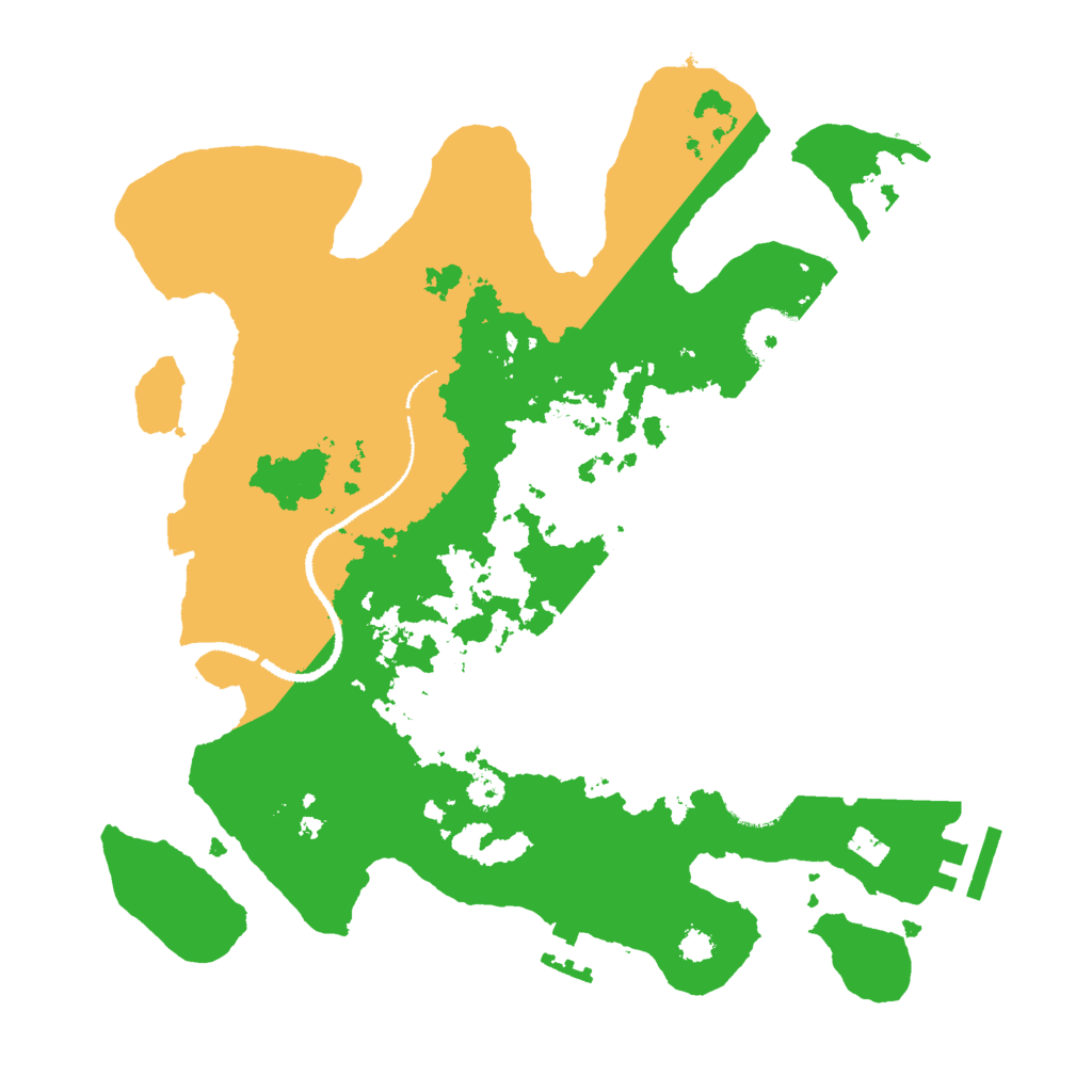 Biome Rust Map: Procedural Map, Size: 3000, Seed: 35930327