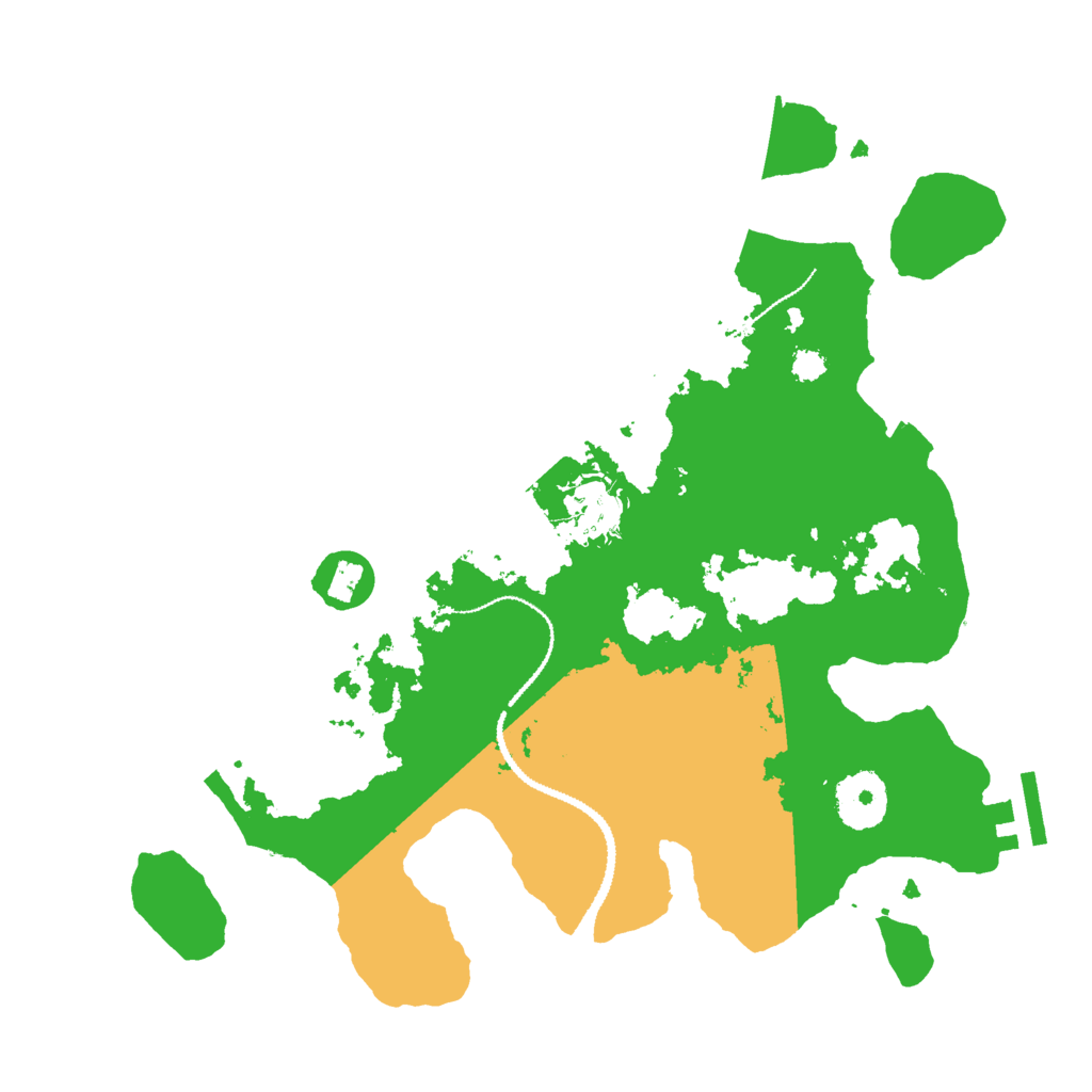 Biome Rust Map: Procedural Map, Size: 3000, Seed: 391630557