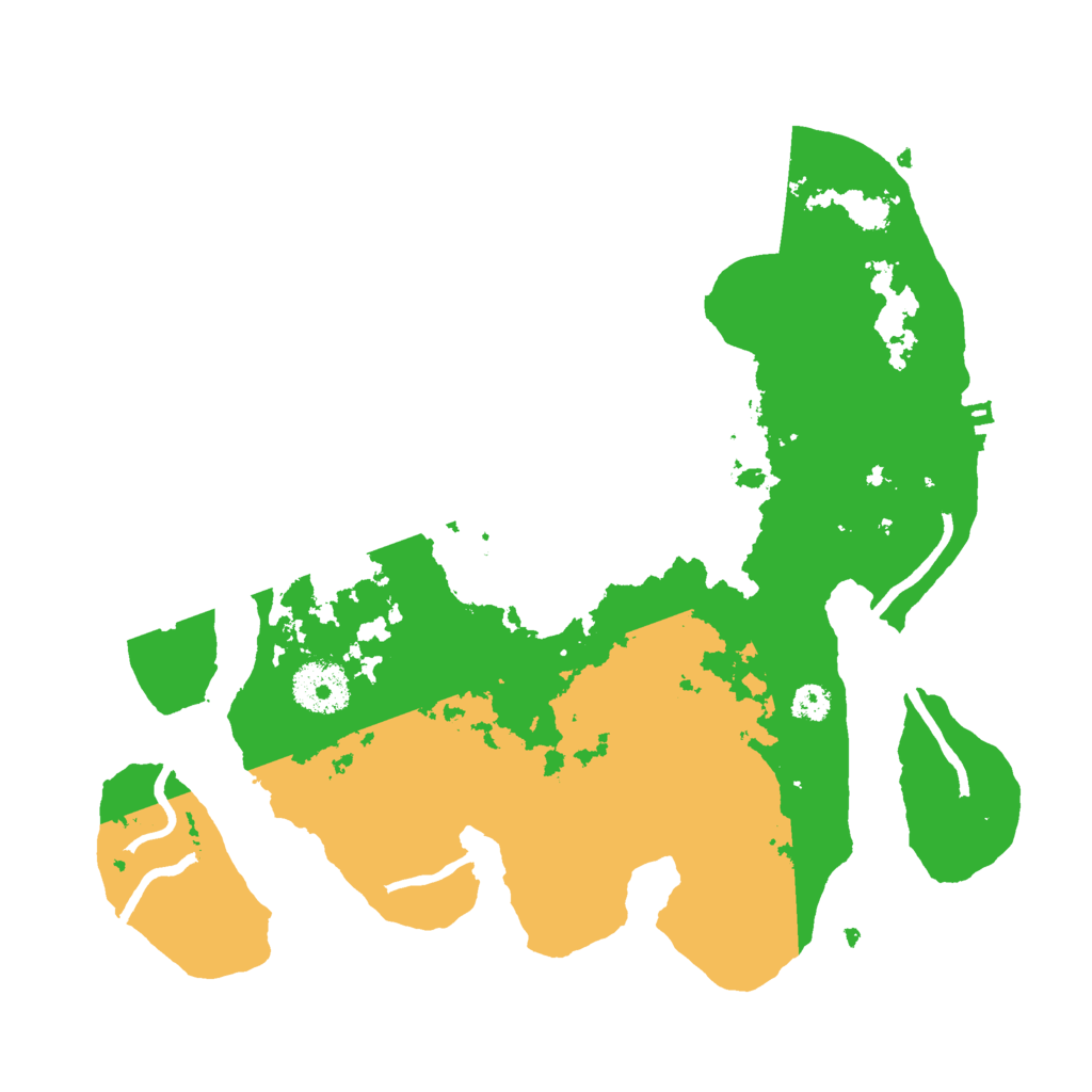 Biome Rust Map: Procedural Map, Size: 3000, Seed: 1075627386