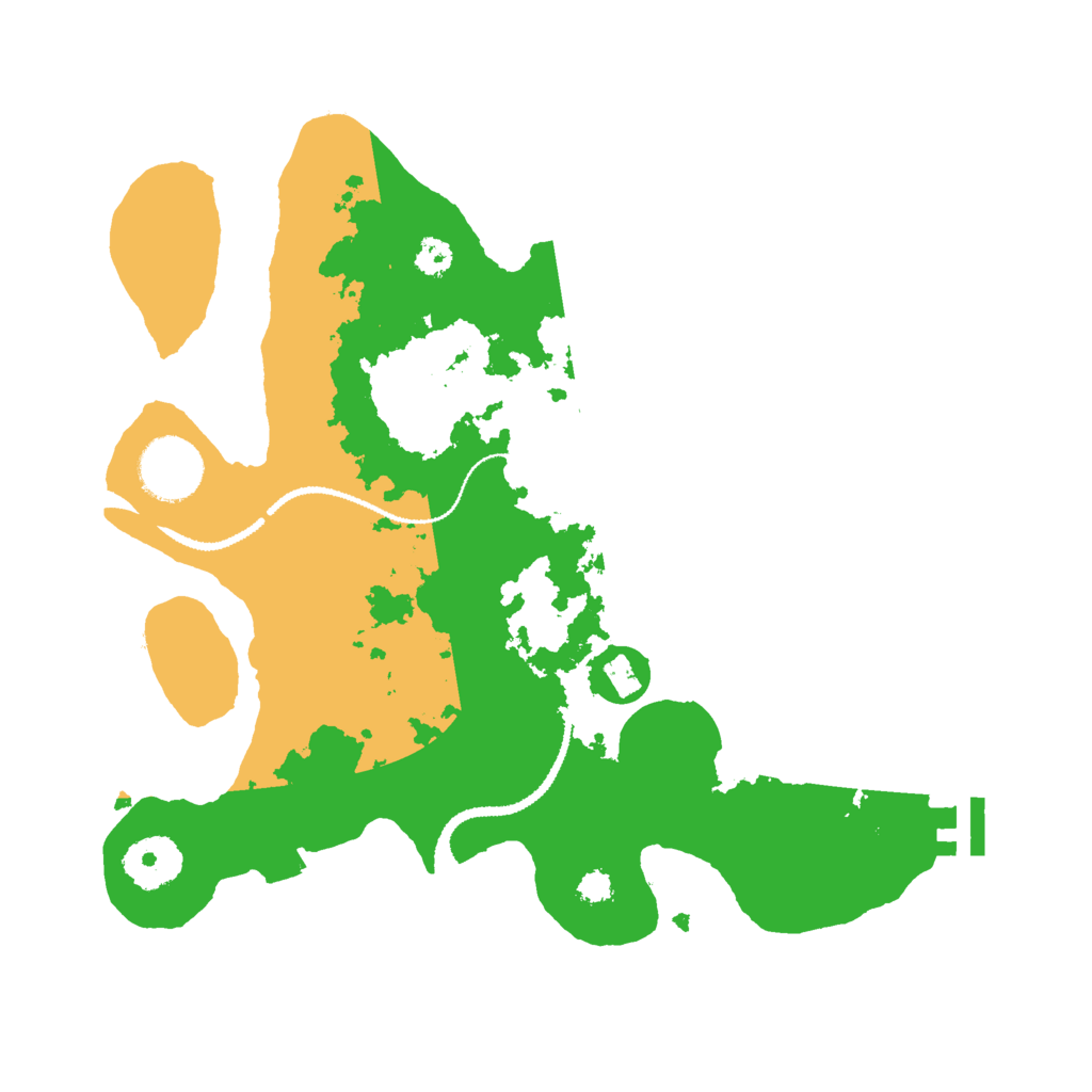 Biome Rust Map: Procedural Map, Size: 3000, Seed: 3093