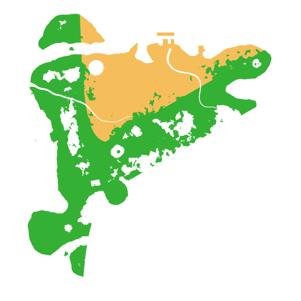 Biome Rust Map: Procedural Map, Size: 3500, Seed: 73083195