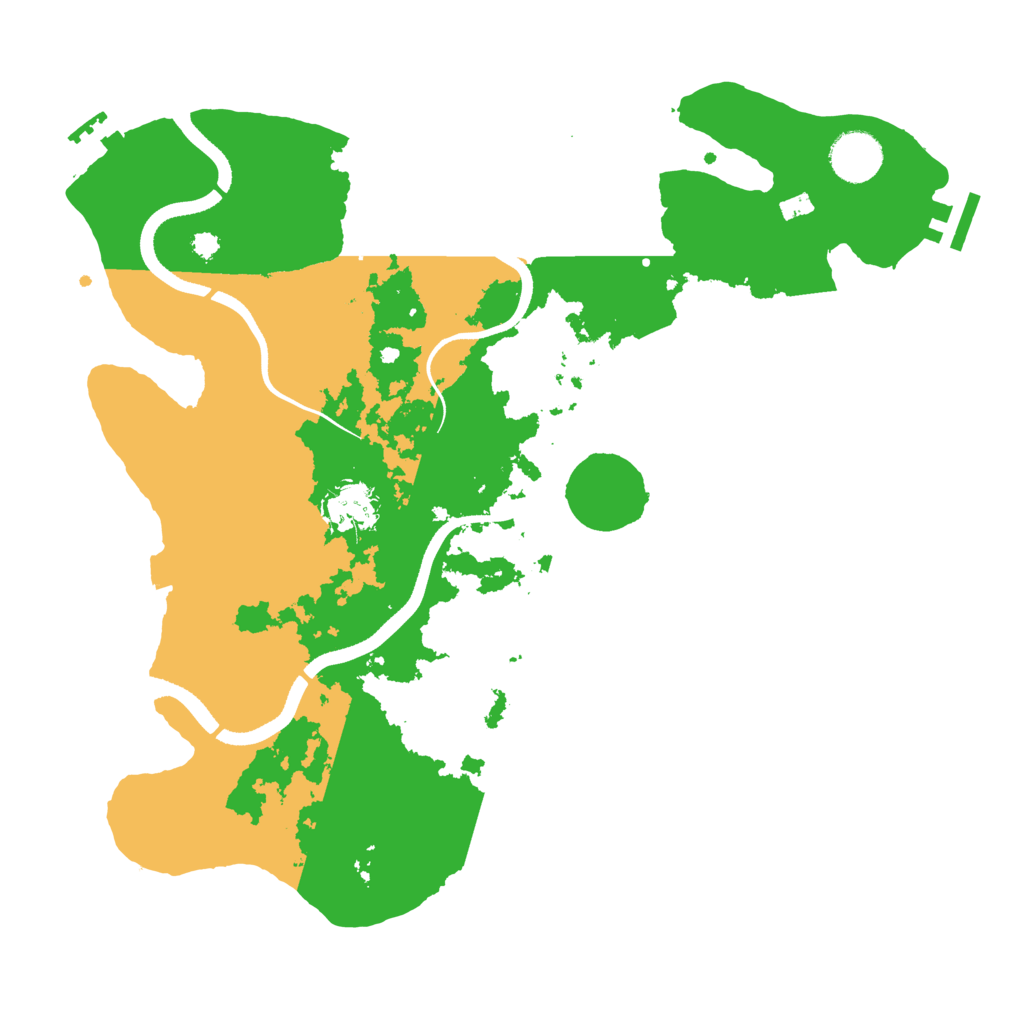 Biome Rust Map: Procedural Map, Size: 3500, Seed: 904298