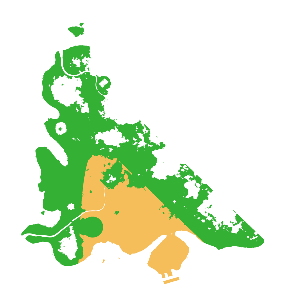 Biome Rust Map: Procedural Map, Size: 3700, Seed: 154263922