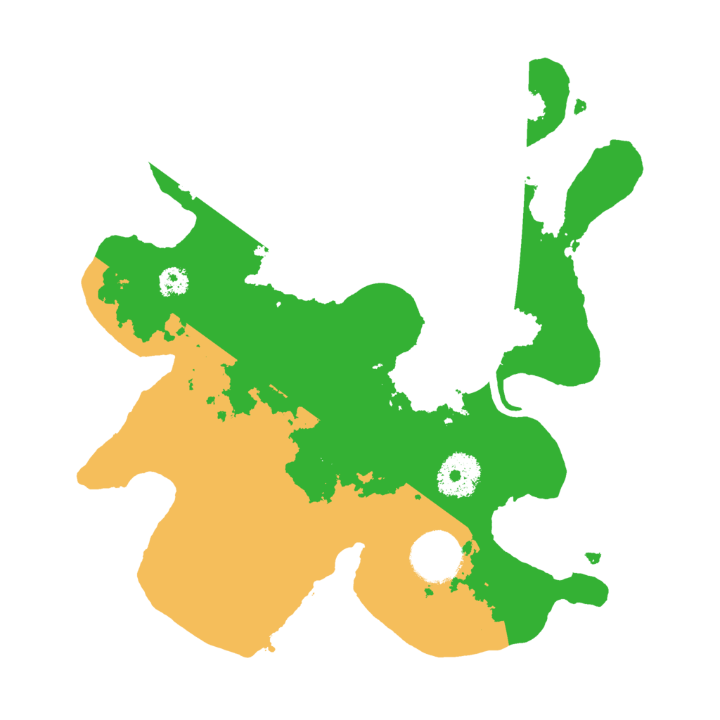 Biome Rust Map: Procedural Map, Size: 2500, Seed: 480388563