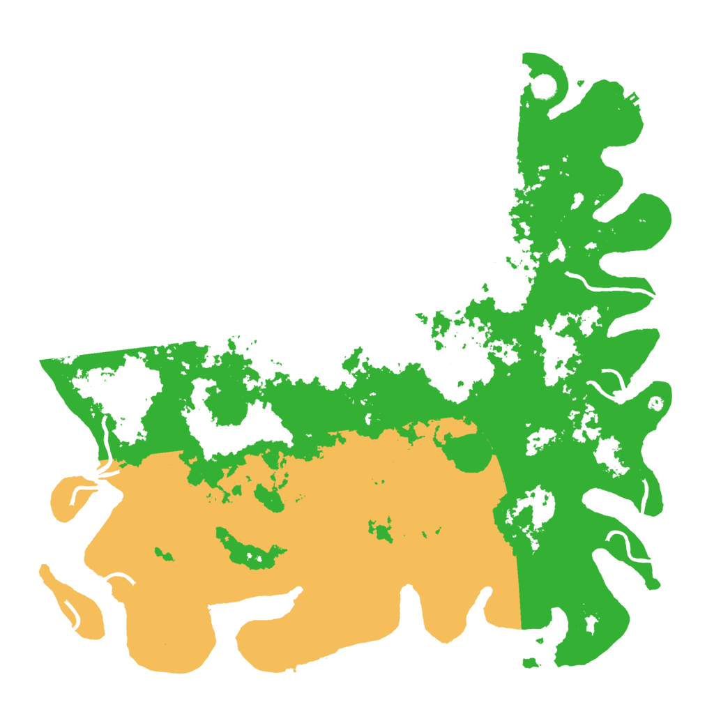 Biome Rust Map: Procedural Map, Size: 5000, Seed: 6279