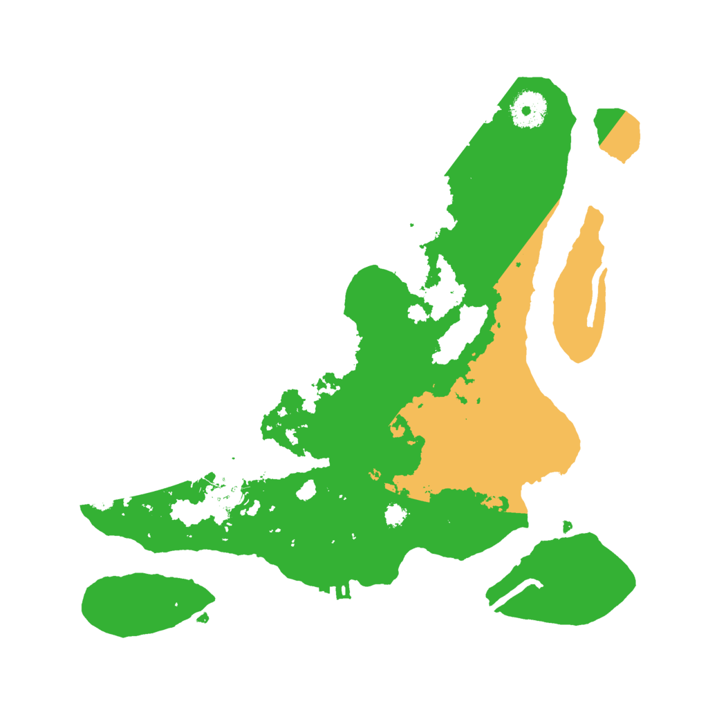 Biome Rust Map: Procedural Map, Size: 3000, Seed: 813625916