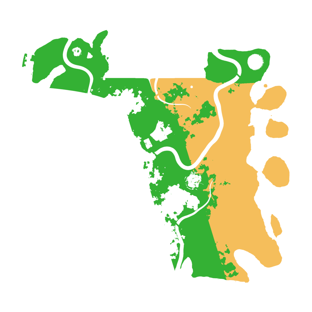 Biome Rust Map: Procedural Map, Size: 3500, Seed: 1705760135