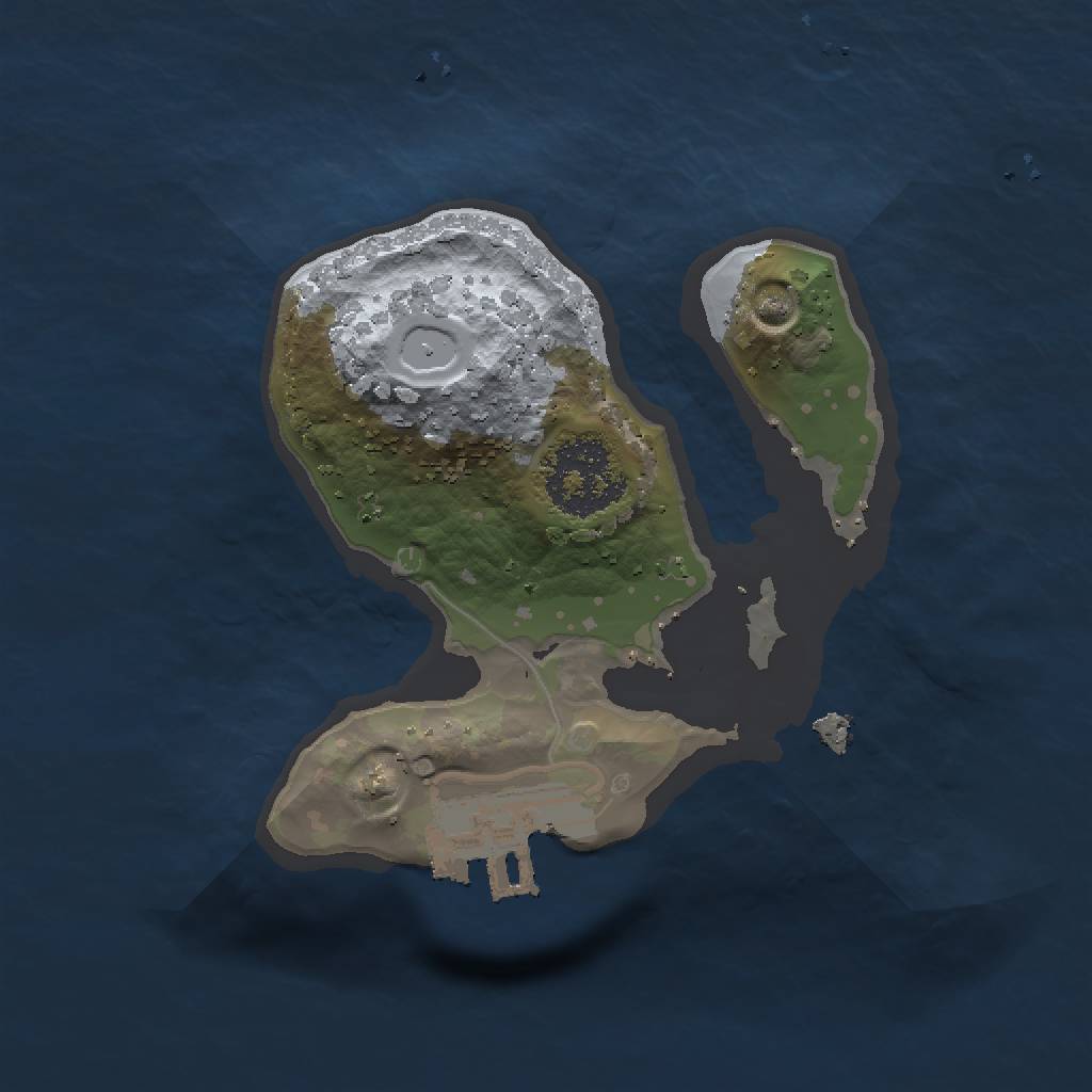 Rust Map: Procedural Map, Size: 1425, Seed: 11, 4 Monuments