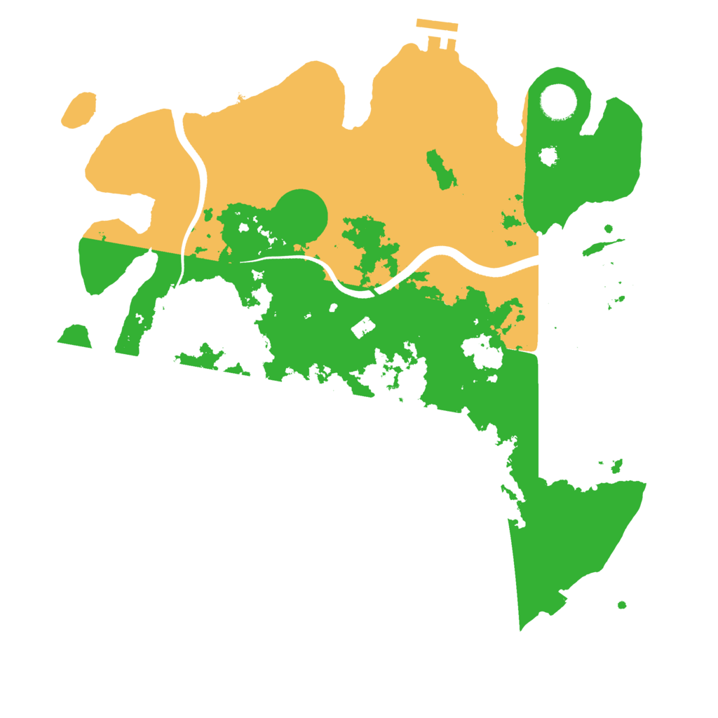 Biome Rust Map: Procedural Map, Size: 3500, Seed: 836074949