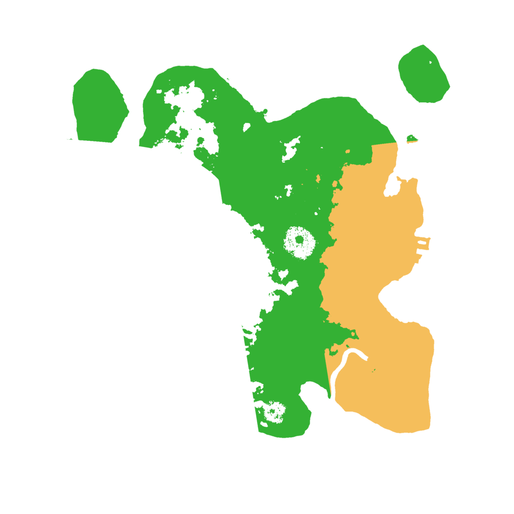 Biome Rust Map: Procedural Map, Size: 2500, Seed: 1808716681